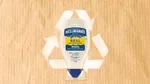 Hellmann’s 100% recycled bottle. All Hellmann’s mayonnaise plastic bottles globally are now made from 100% recycled plastic.